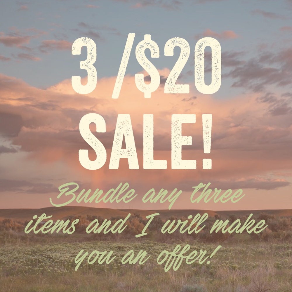 3 items for $20